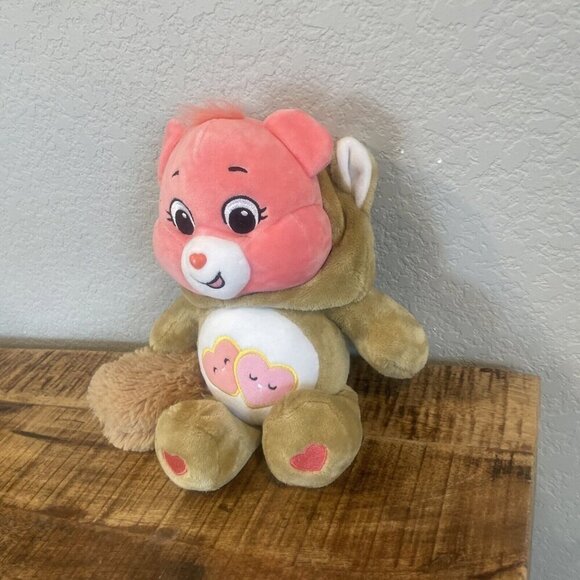 Care Bear Unlock The Magic Love a Lot Plush Removable Hood 12" Squirrel suit - Picture 4 of 10